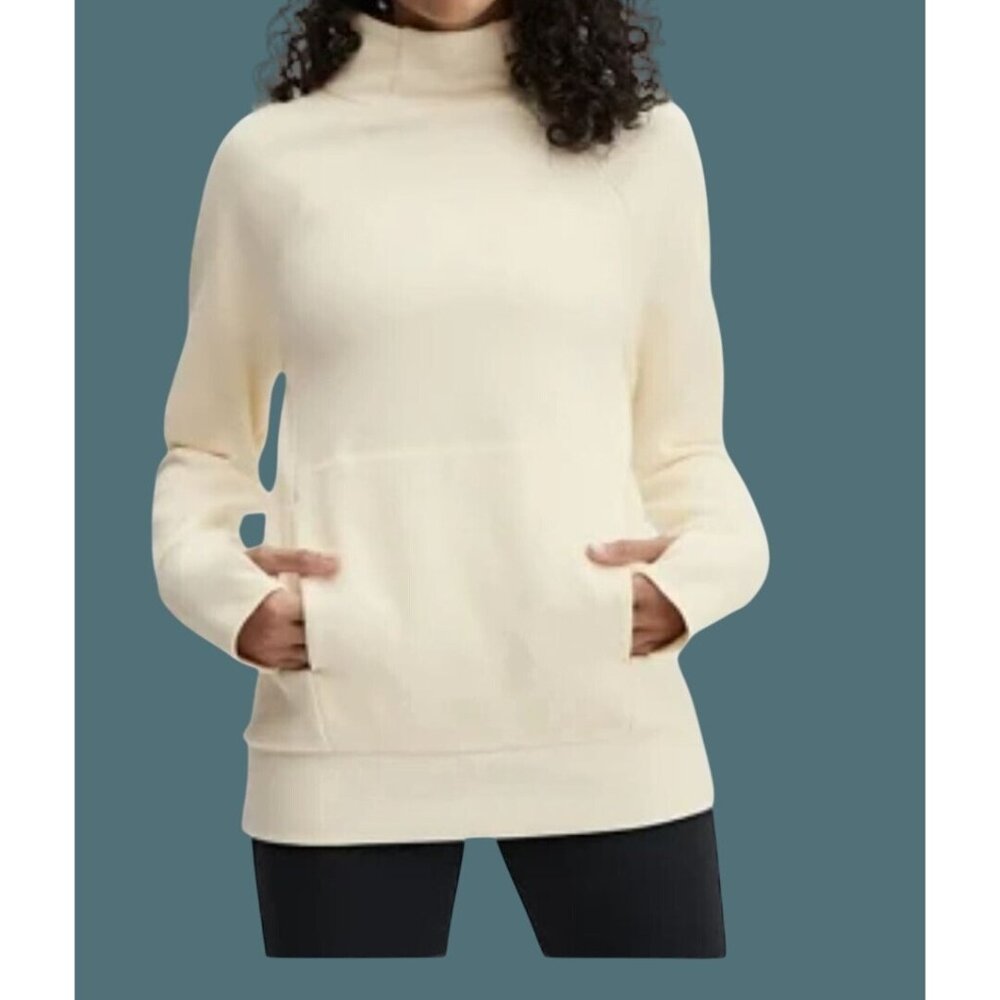 Fabletics Womens Zaylee Funnel Neck Tunic Activewear Minimalist Sweatshirt  L